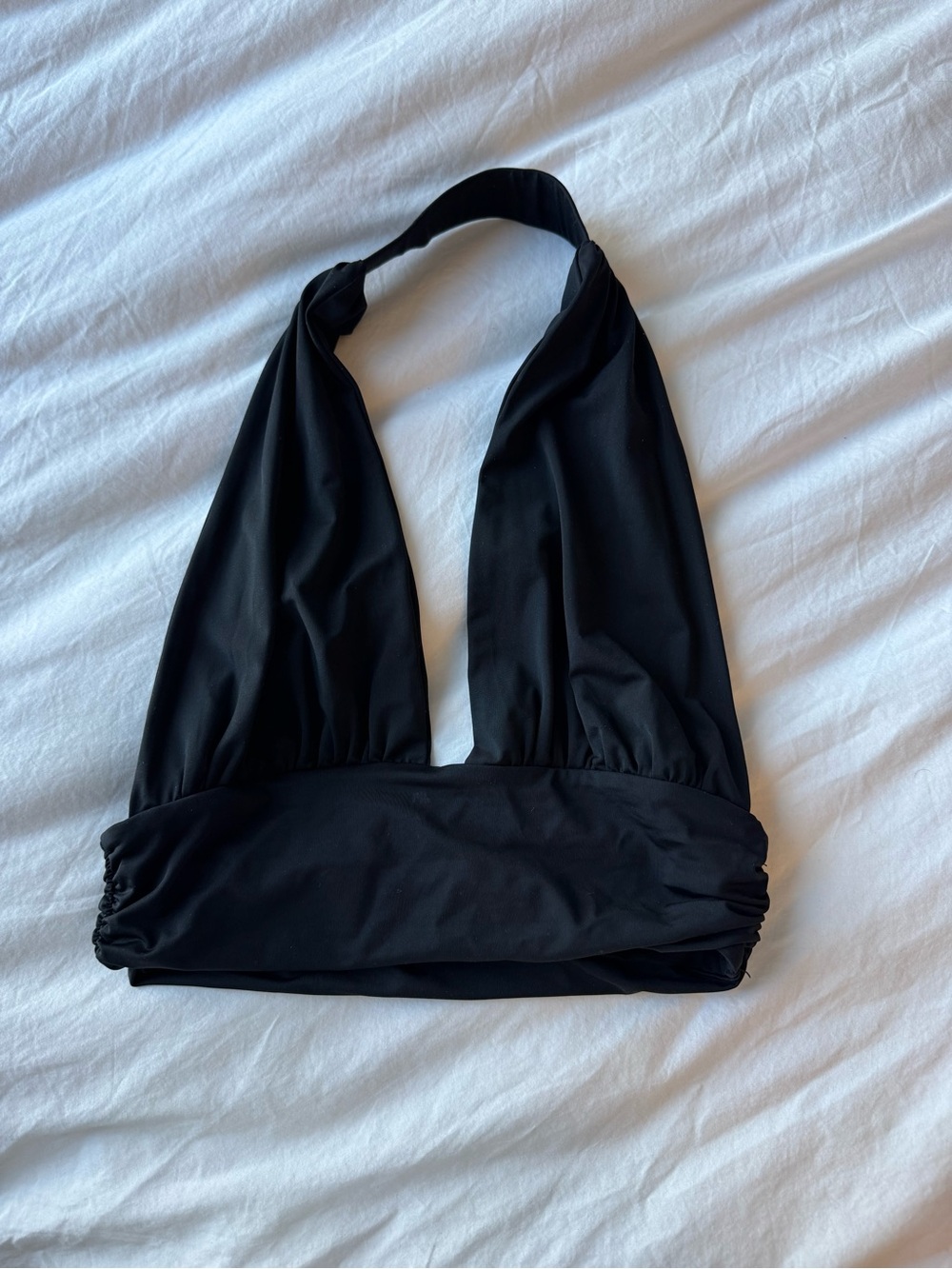 Princess Polly Black Halter  Top